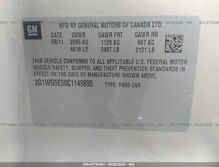 2G1WG5E30C1140895