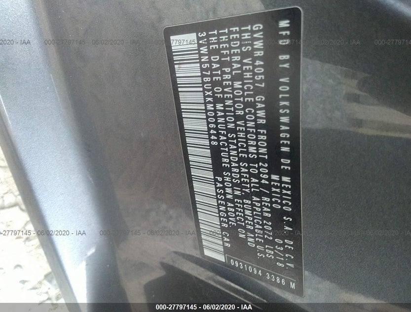 3VWN57BUXKM006448