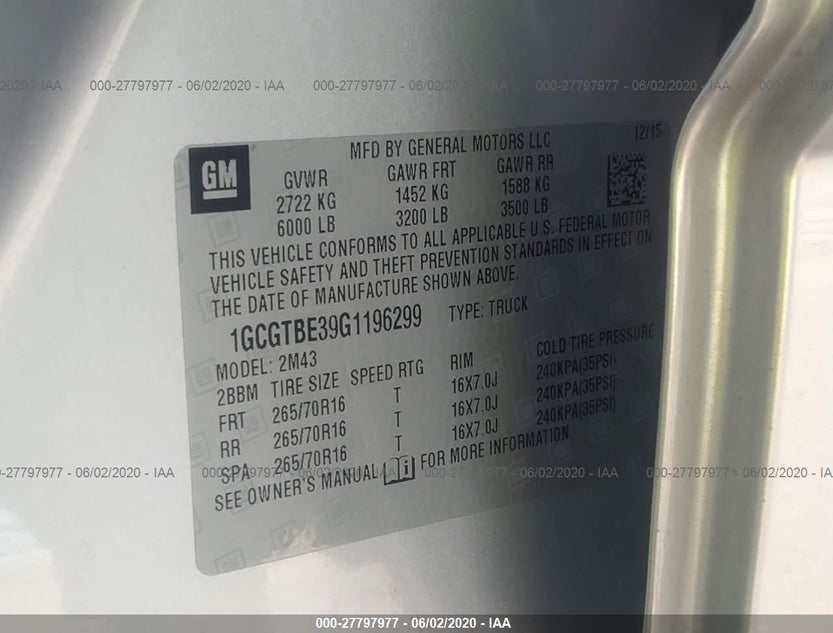 1GCGTBE39G1196299