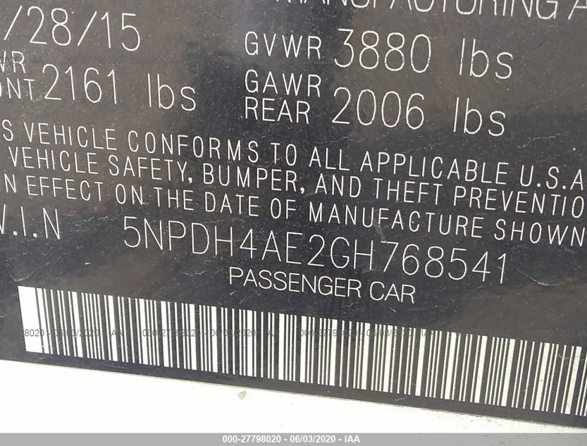 5NPDH4AE2GH768541
