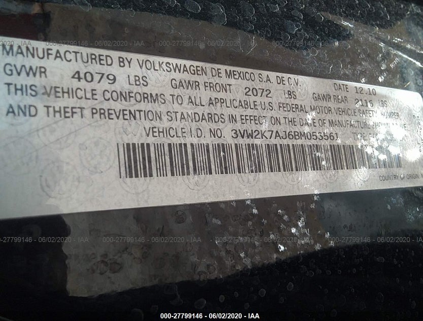 3VW2K7AJ6BM053561