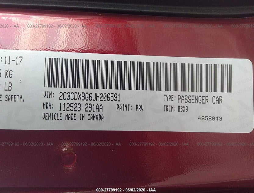 2C3CDXBG6JH206591