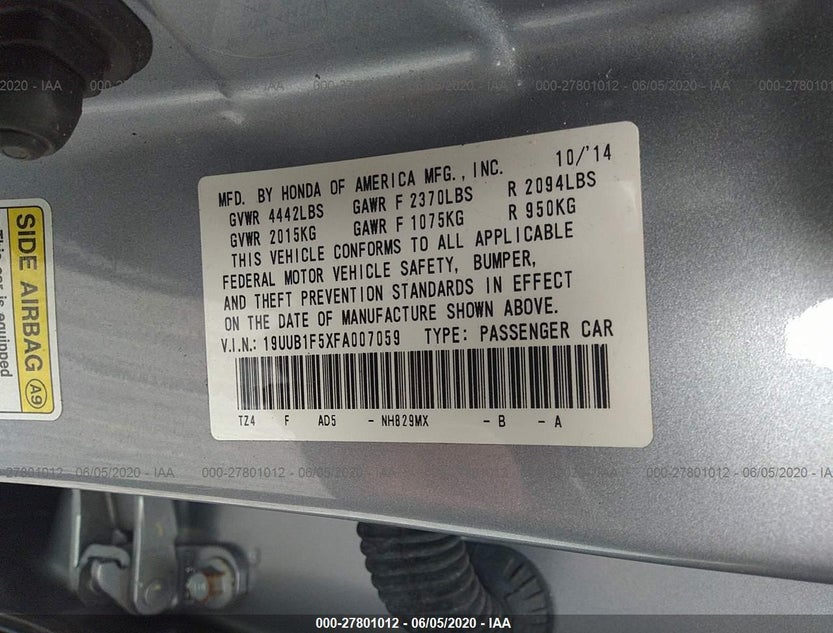 19UUB1F5XFA007059