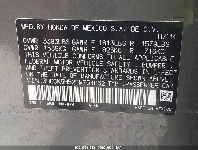 3HGGK5H52FM754062