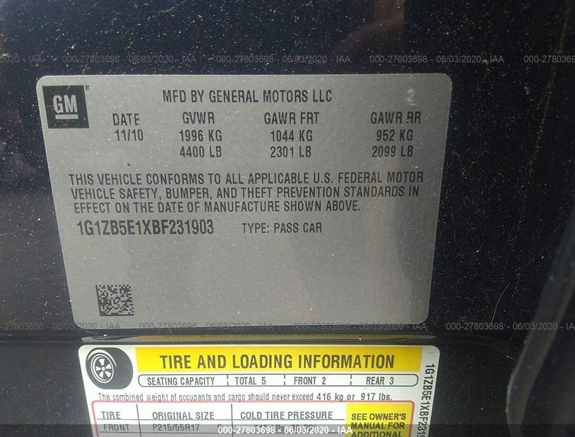 1G1ZB5E1XBF231903