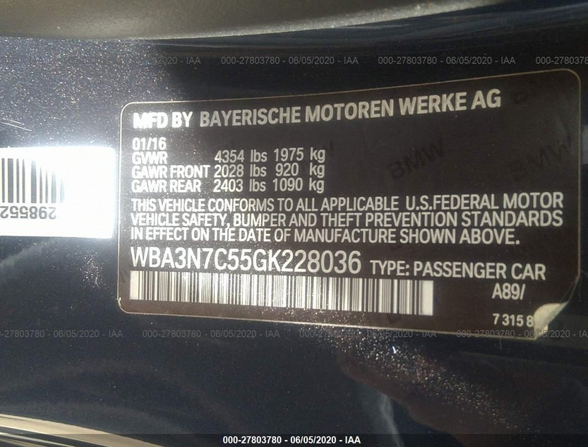 WBA3N7C55GK228036