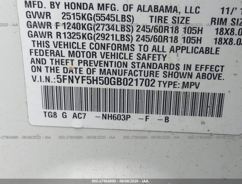 5FNYF5H50GB021702