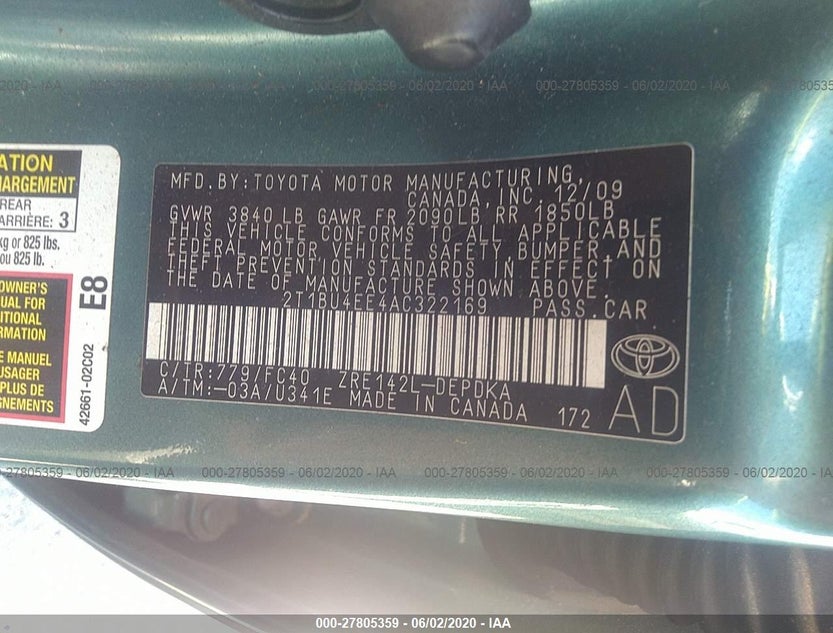 2T1BU4EE4AC322169