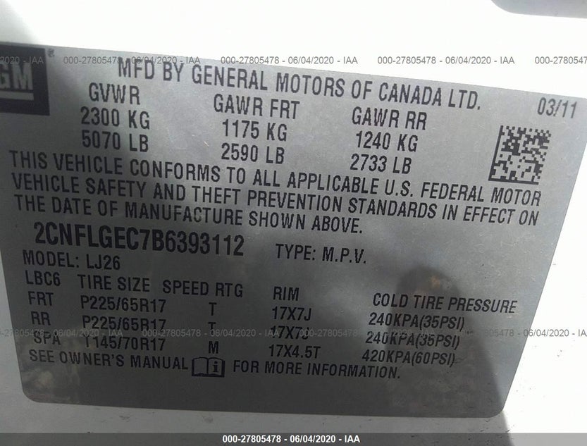 2CNFLGEC7B6393112