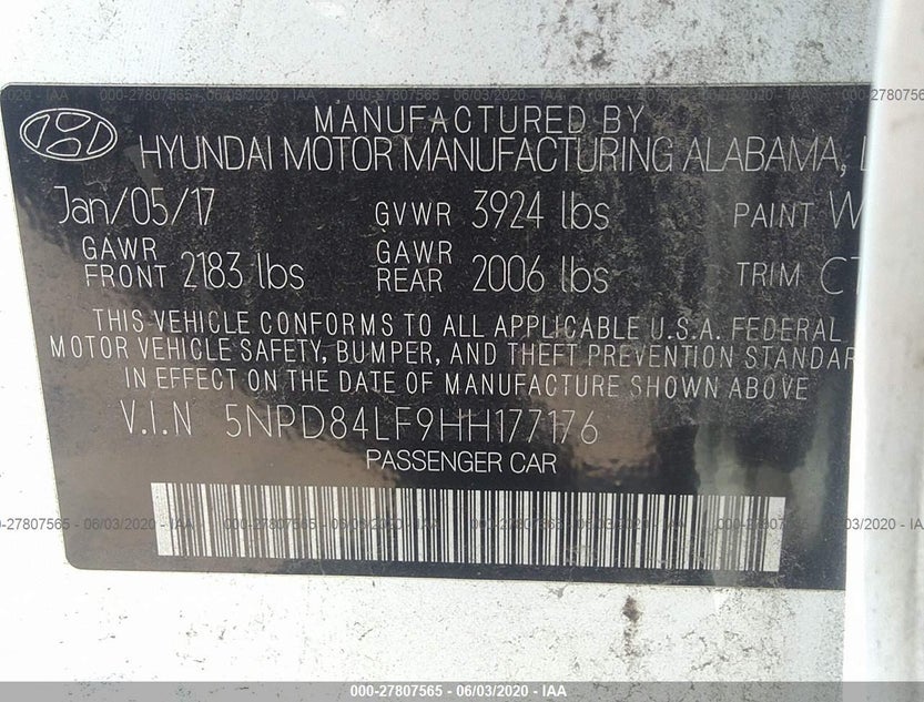 5NPD84LF9HH177176