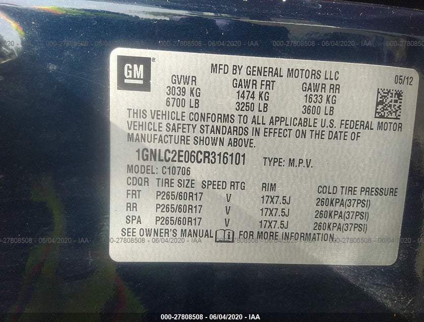 1GNLC2E06CR316101