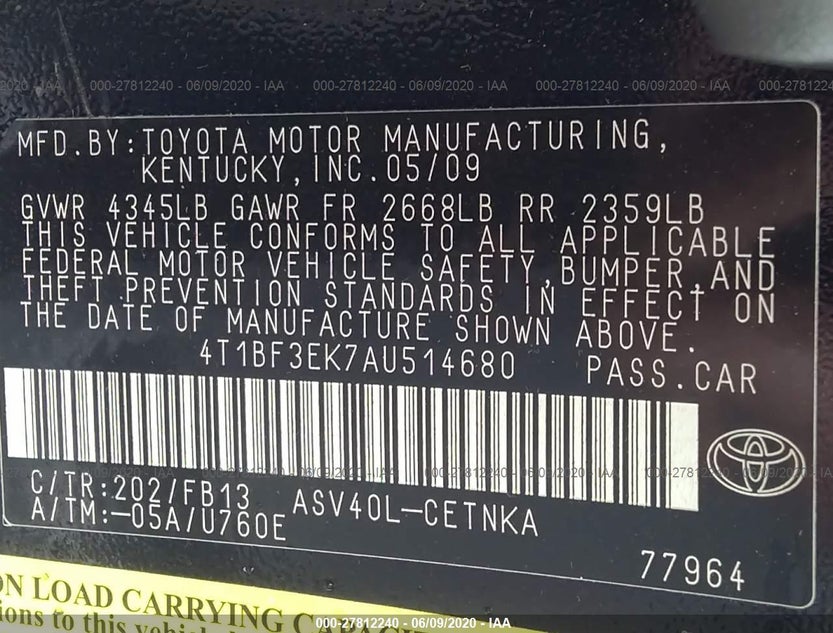 4T1BF3EK7AU514680