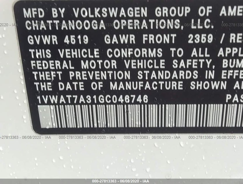 1VWAT7A31GC046746