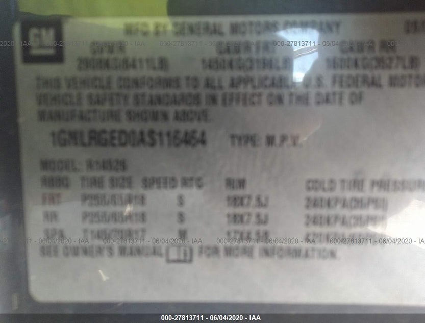1GNLRGED0AS116464