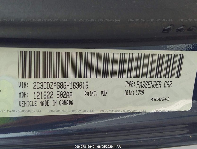 2C3CDZAG8GH169016