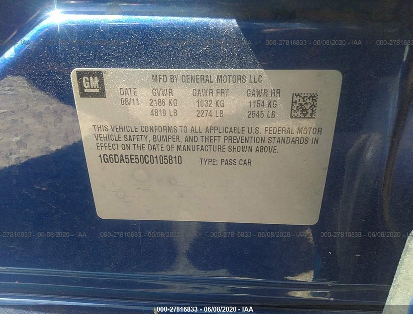 1G6DA5E50C0105810