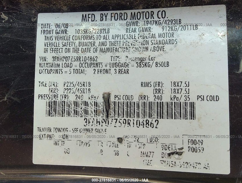 3FAHP07Z59R104862