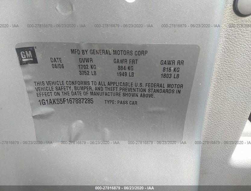 1G1AK55F167887285