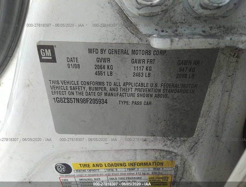 1G8ZS57N98F205934