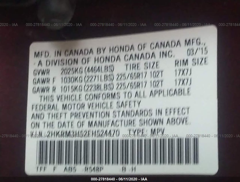2HKRM3H52FH524470
