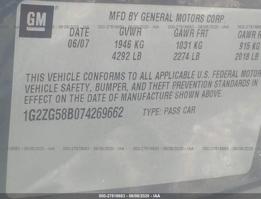1G2ZG58B074269662