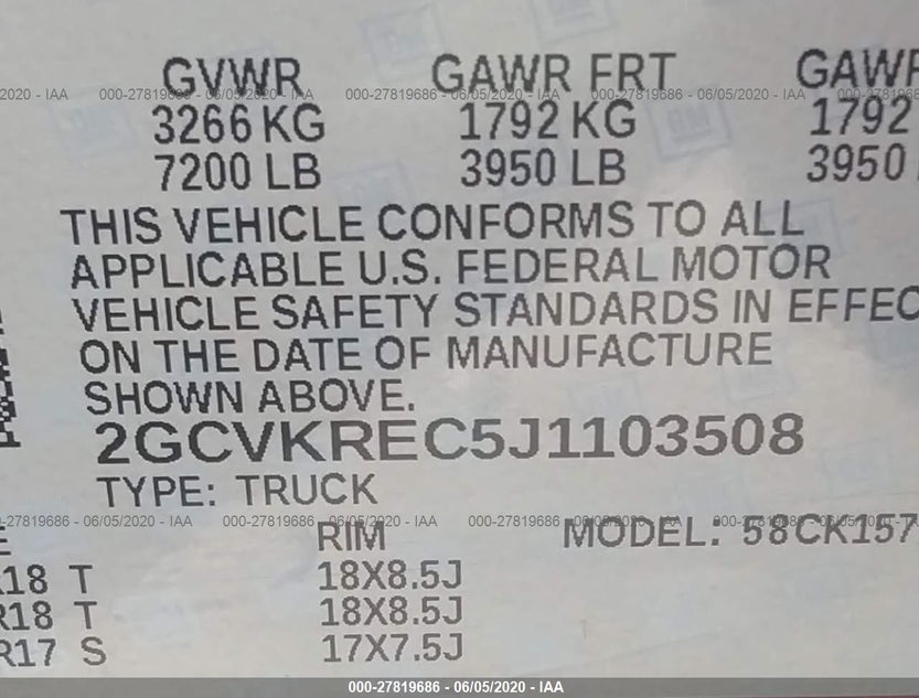2GCVKREC5J1103508