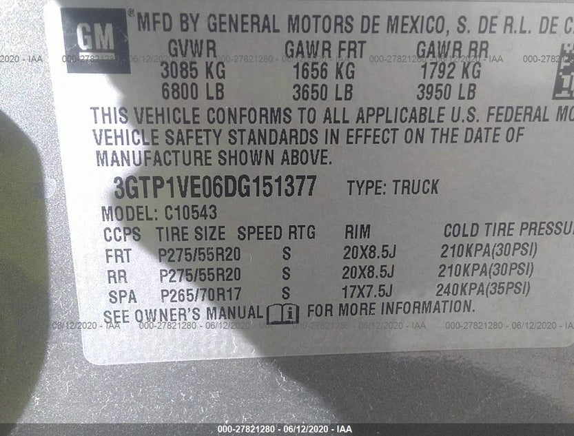 3GTP1VE06DG151377