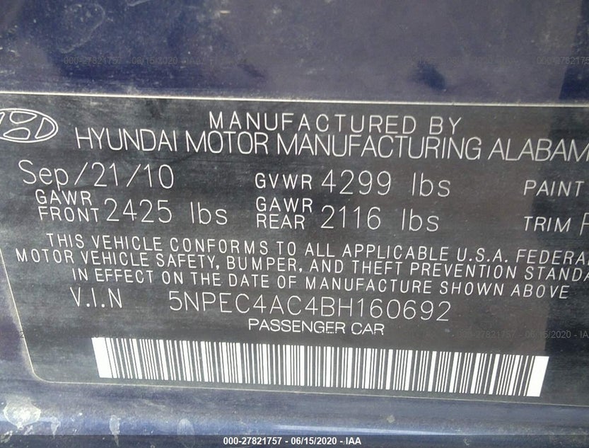 5NPEC4AC4BH160692