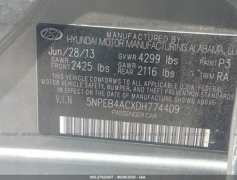 5NPEB4ACXDH774409