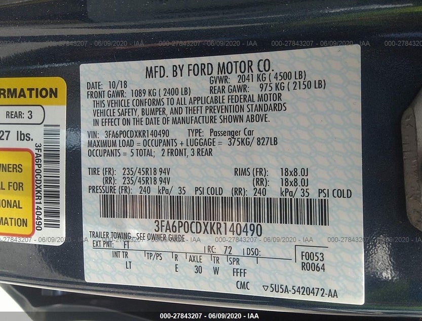 3FA6P0CDXKR140490