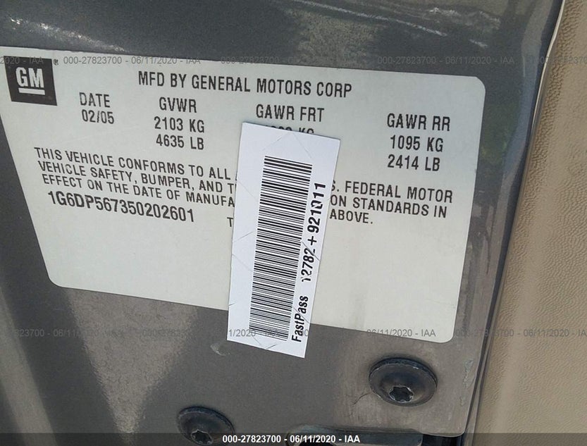 1G6DP567350202601