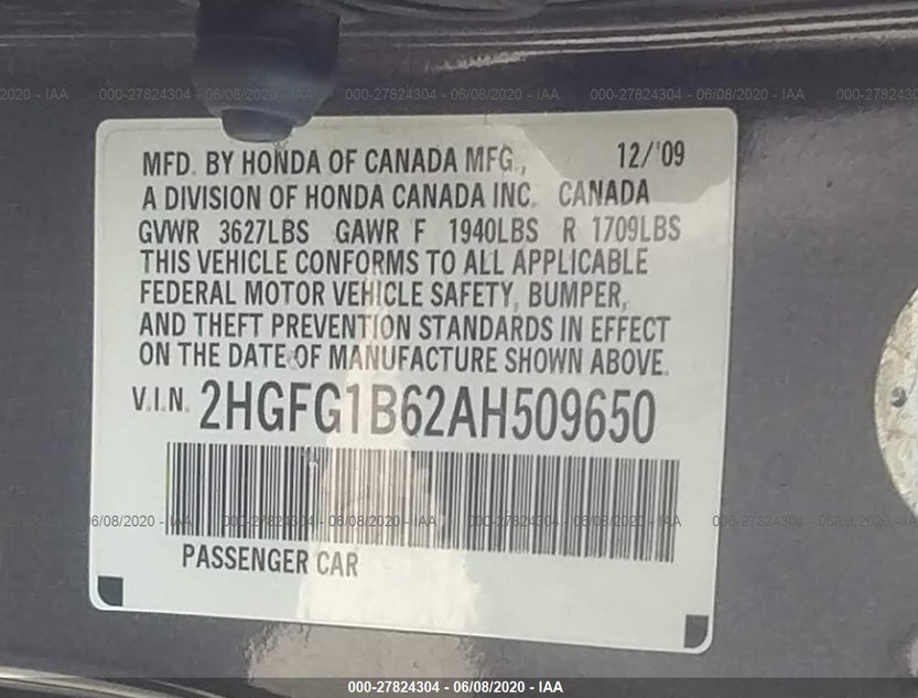 2HGFG1B62AH509650