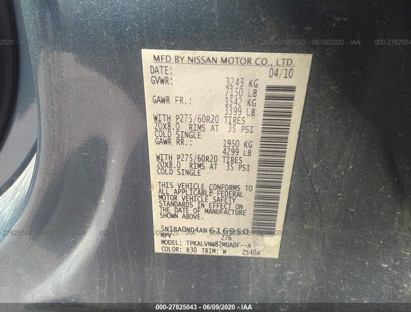 5N1BA0ND4AN616950