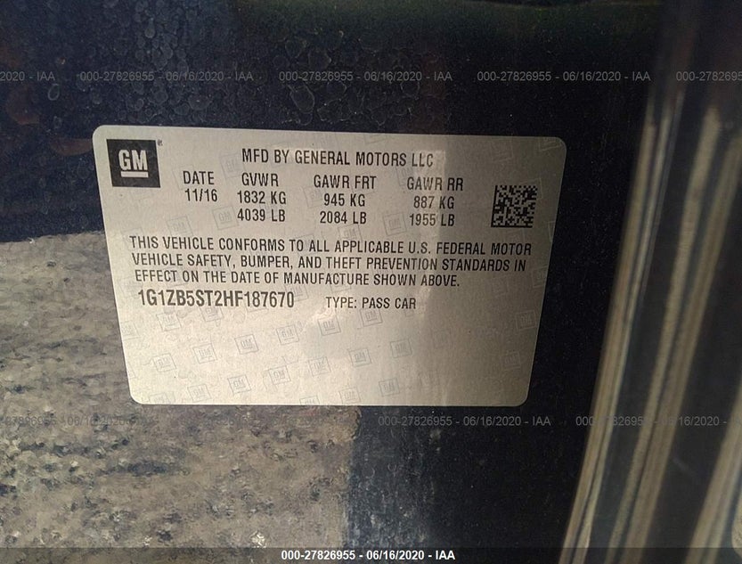 1G1ZB5ST2HF187670