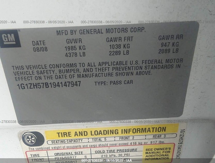 1G1ZH57B194147947