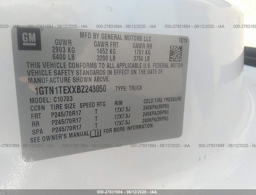 1GTN1TEXXBZ243050