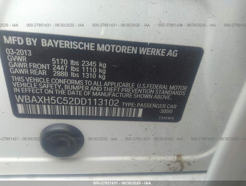 WBAXH5C52DD113102