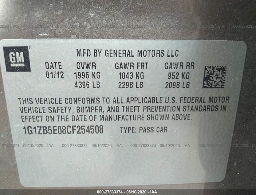 1G1ZB5E08CF254508