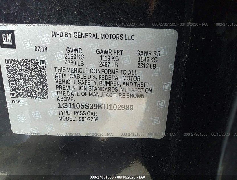 1G1105S39KU102989