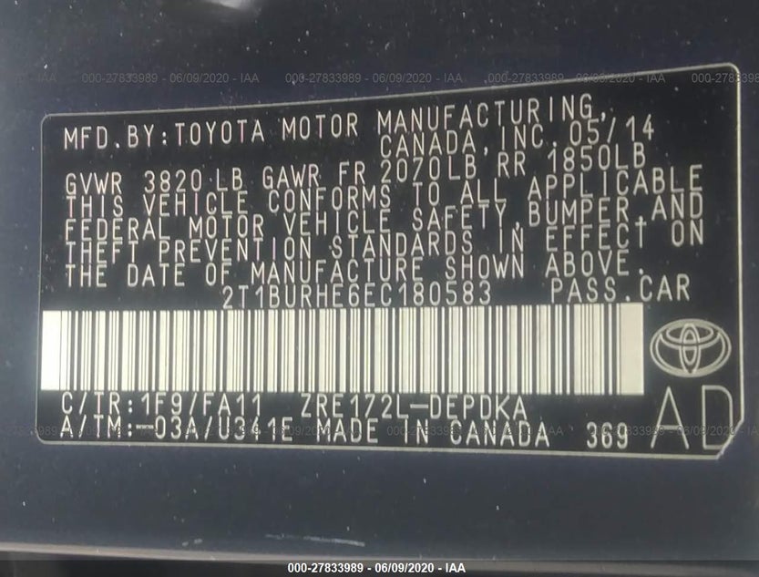 2T1BURHE6EC180583