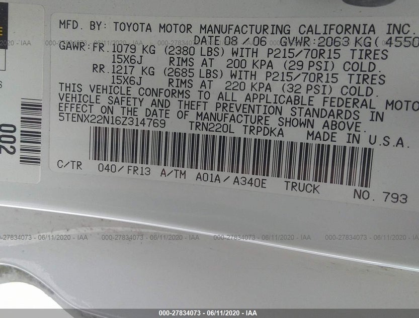 5TENX22N16Z314769