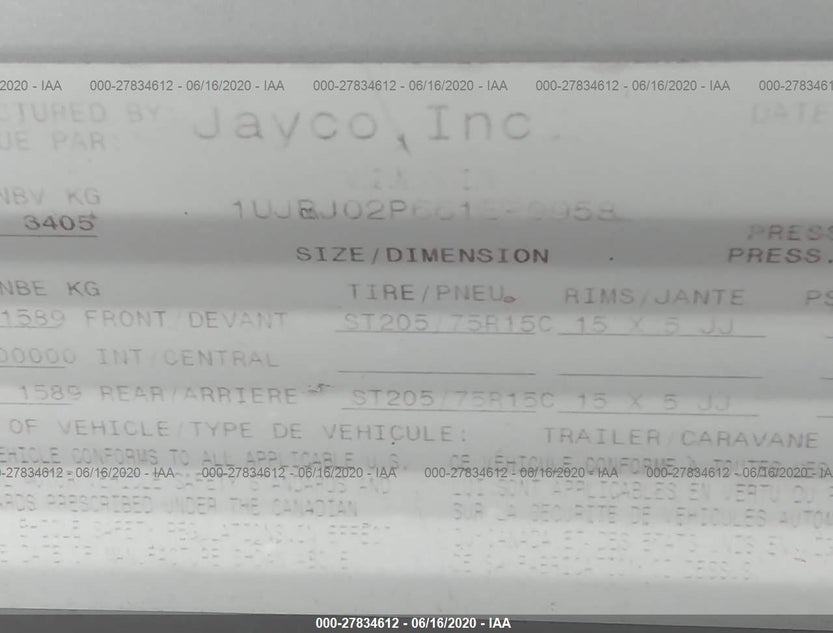 1UJBJ02P661EP0958