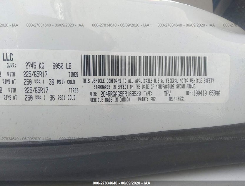 2C4RRGAG9ER169920