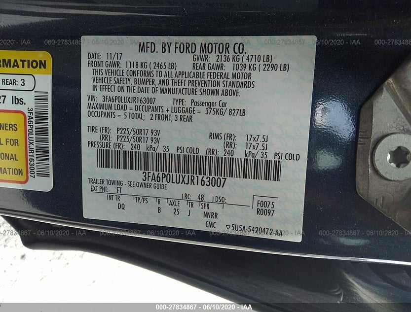 3FA6P0LUXJR163007