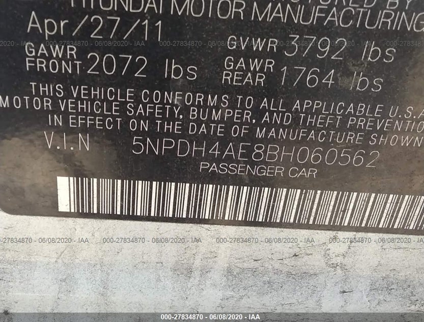 5NPDH4AE8BH060562