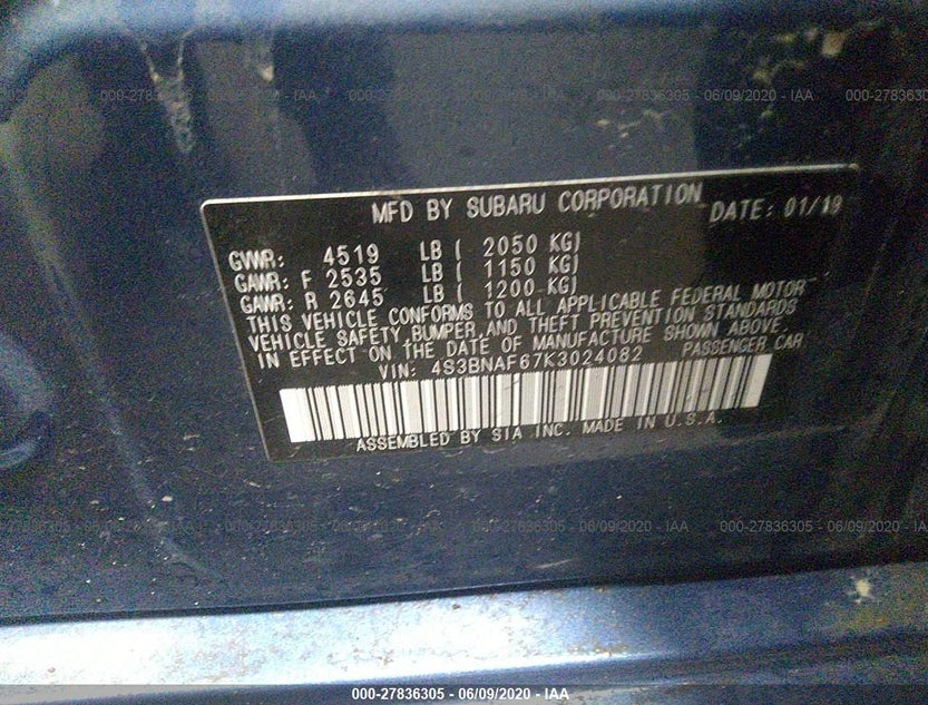 4S3BNAF67K3024082