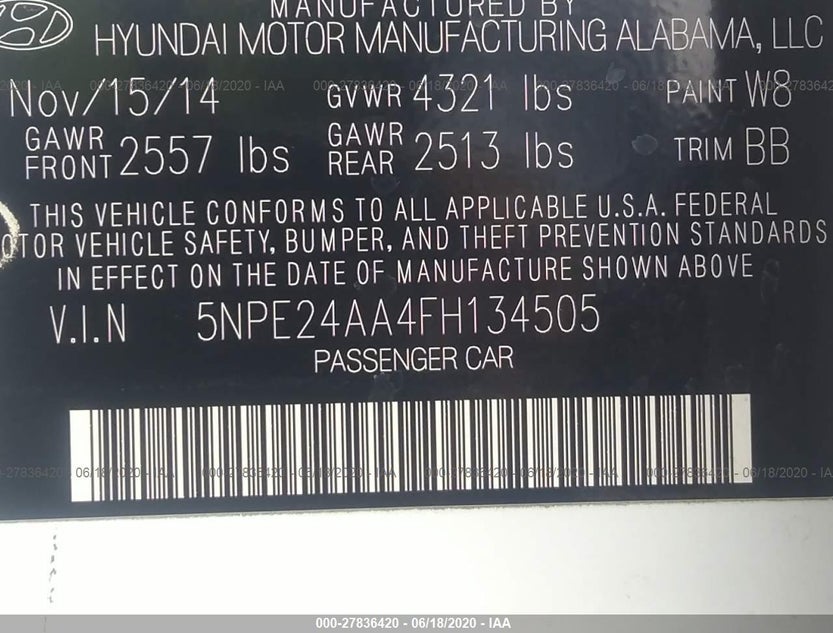 5NPE24AA4FH134505