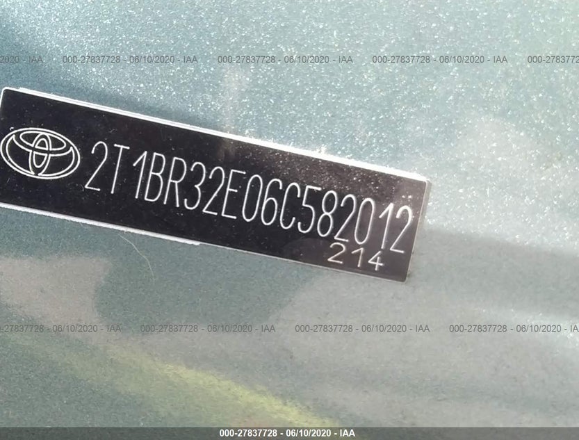 2T1BR32E06C582012