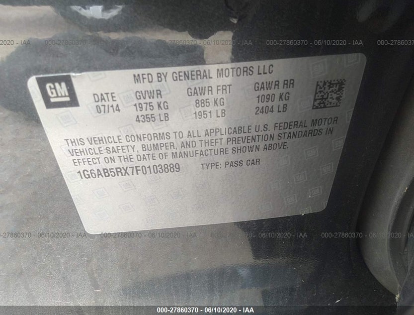 1G6AB5RX7F0103889