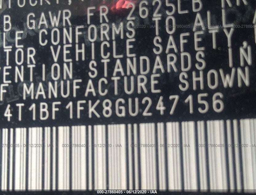 4T1BF1FK8GU247156